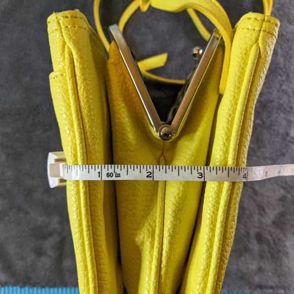 Nine West Neon Yellow Pebbled crossbody Bag - Picture 9 of 9